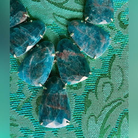 Kendra Scott Harlow Necklace Aqua Apatite NWT - Picture 6 of 12